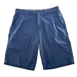 Hang‎ Ten Shorts Men's 32 Blue Striped Hybrid Chino Activewear Preppy Stretch